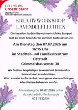 Quelle: SFZ Oststadt Sommerlicher Kreativ-Workshop in der Oststadt